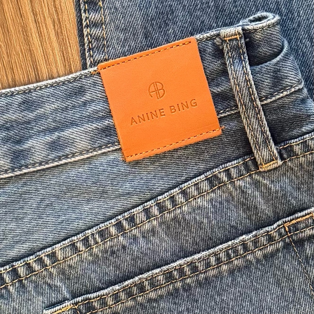 ANINE BING Hugh Jeans in Panama Blue Size 29 - Picture 6 of 9